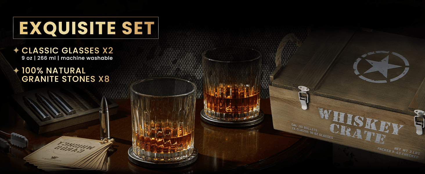 Whiskey glasses set