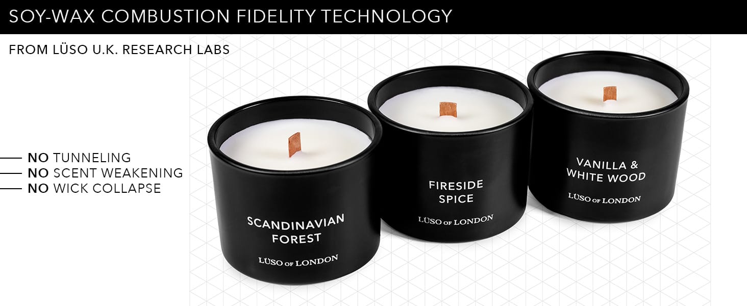 Lüso of London Rugged Forest Candle Collection Trio Set