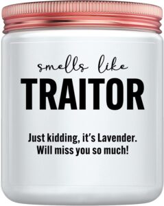 Funny Farewell Gift for Coworker – Unique Leaving, Goodbye, New Job, Good Luck Candle Gifts for Women, Boss, Employee – Friend Neighbor Moving Away Housewarming Gifts for New House