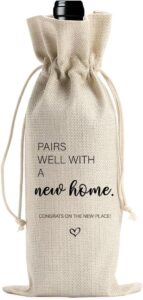 House Warming Gifts New Home Pairs Well with A New Home Wine Bag New Home Gift Ideas Realtor Gift to Clients First Housewarming Gifts New Home Gifts for New Home Owner New House Wine Bag