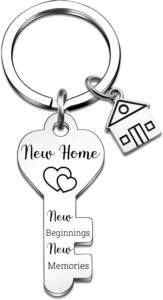 House Warming Gifts New Home Closing Gifts for Home Buyers Welcome home Keychain Housewarming Gift Ideas for Homeowner Women Friends