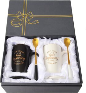 Housewarming Gift New Home, New Home Gift Ideas, First Home Gifts, New Home New Beginning New Memories Coffee Mug Set, House Warming Gifts New Home Couple, New Home Gift 14 Oz