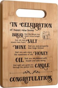 Housewarming Gifts for Happy New House, House Warming Gifts New Home Gift, New House Cutting Board, First Home Gifts for Neighbor, Realtor Closing Gifts for Home Buyers