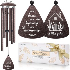House Warming Gifts New Home, 32″ Bronze Wind Chimes Housewarming Gifts, New Home Gift Ideas for Women Men Homeowners Couples Family Friends, Unique First Home Gift for Apartment Decor