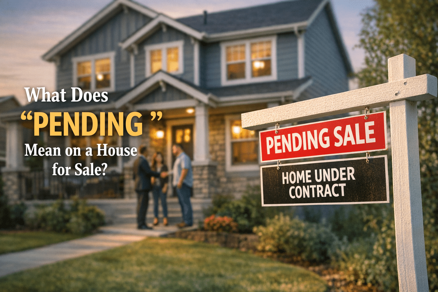 what does pending mean on a home for sale