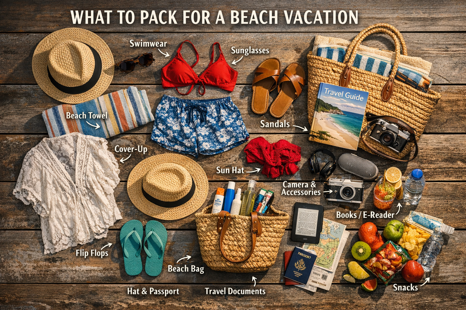 what to pack for a beach vacation