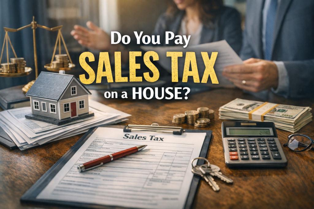 do you pay sales tax on a house