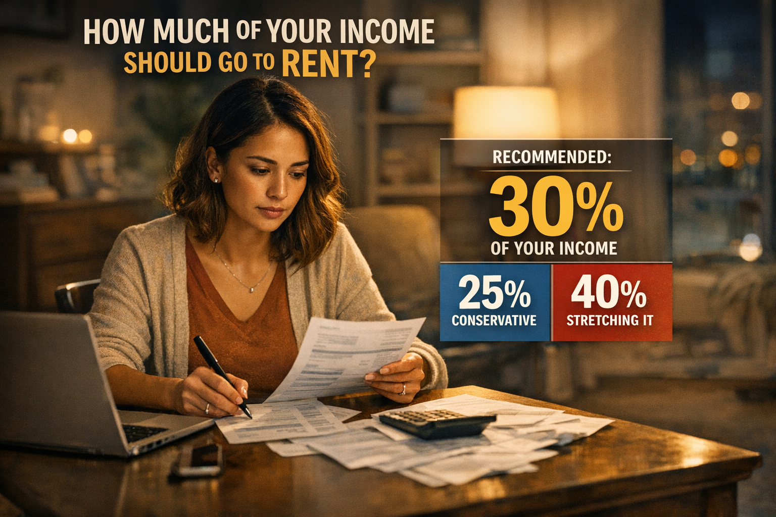 what percentage of income should go to rent