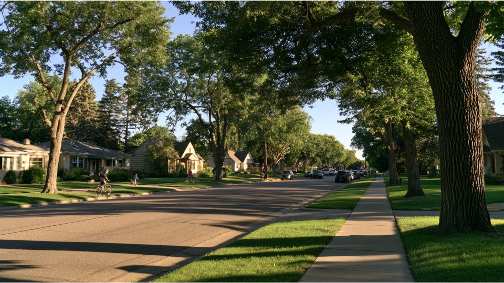 Edina Minnesota neighborhood streets, parks, shopping districts, and suburban homes