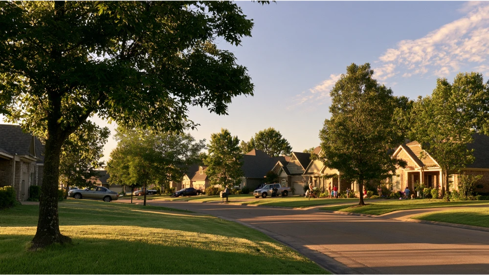 Southaven Mississippi suburban neighborhood with homes, streets, and everyday family life
