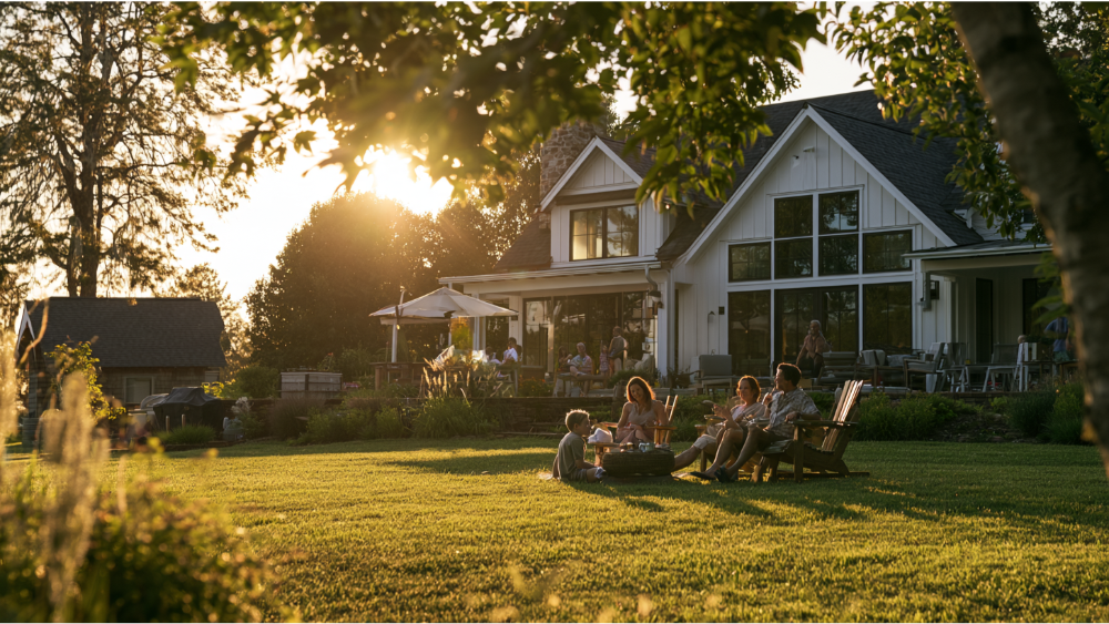 One large vacation home or a cluster of nearby vacation homes?