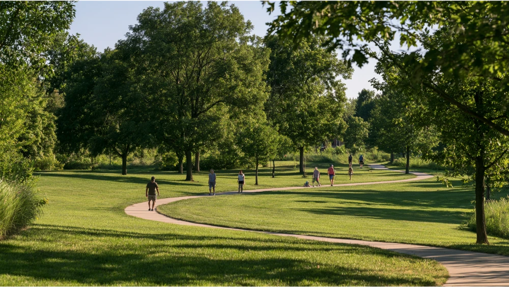 Troy Michigan parks, shopping areas, and outdoor recreation with local residents