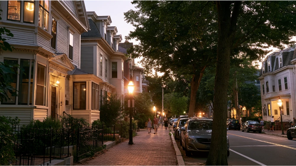 Providence, Rhode Island, residential apartments and downtown streets illustrating the city's urban lifestyle and rental housing options.