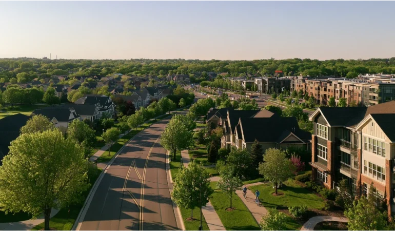 Eden Prairie Minnesota suburban neighborhoods, lakes, parks, and everyday community life