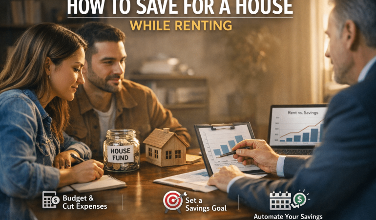 how to save for a house while renting