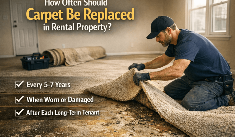 how often should carpet be replaced in rental property