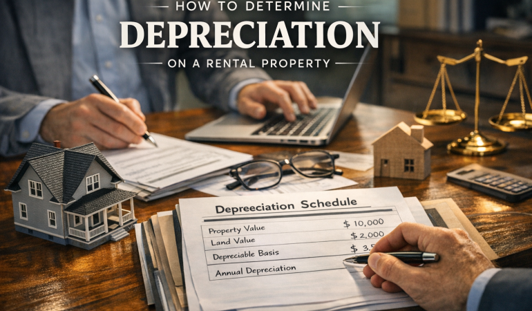 how do you determine depreciation on a rental property