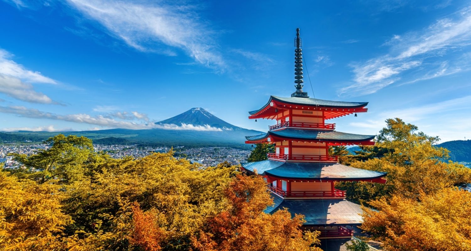 Chureito,Pagoda,And,Fuji,Mountain,In,Autumn,,Japan.